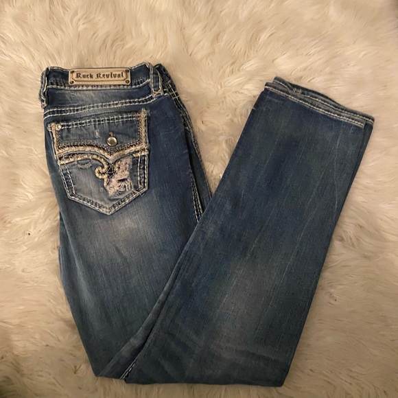 Rock Revival Denim - Rock revival straight leg 32